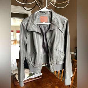 Miss London faux leather - women’s jacket size large